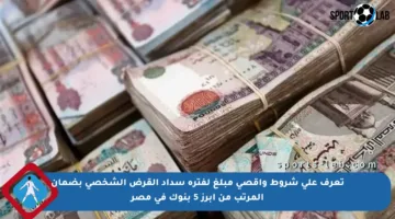 تعرف على شروط وأقصى مبلغ لفترة سداد القرض الشخصي بضمان المرتب من أبرز 5 بنوك في مصر